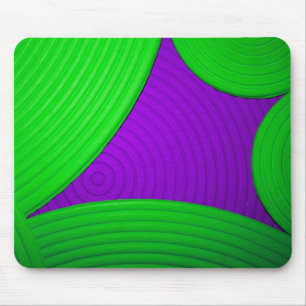 01 Green & Purple Starburst Mousepad