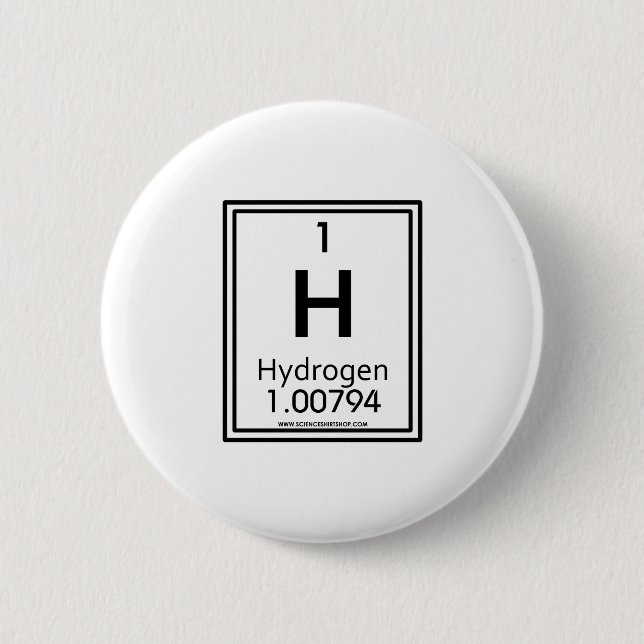 01 Hydrogen 6 Cm Round Badge (Front)
