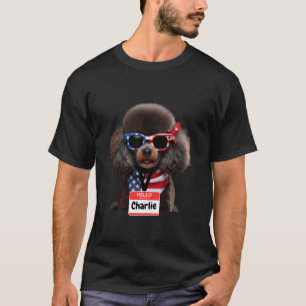 01 Miniature Poodle Dog Charlie Men Women Kids Boy T-Shirt