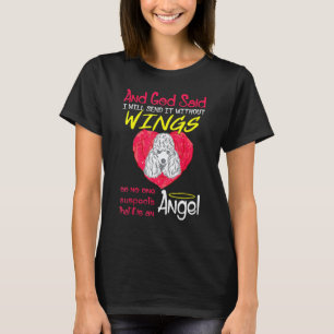 01 Poodle Angel Without Wings Pet T-Shirt
