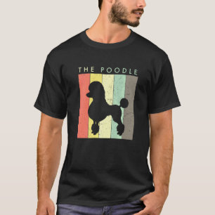 01 Poodle Dog Retro Vintage Style T-Shirt