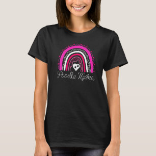 01 Poodle Mama Dog Rainbow Poodle Mum T-Shirt