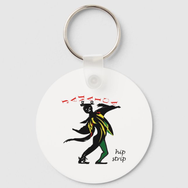 01jd Hip strip montego bay jamaica Key Ring (Front)
