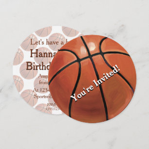 01of12 Basketball Party Invitation