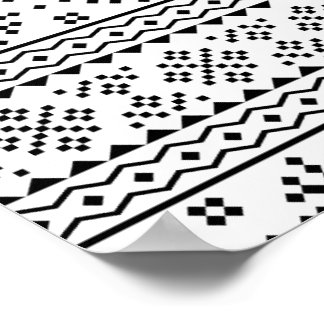 02012020 Tribal ethnic Pattern-05 Poster