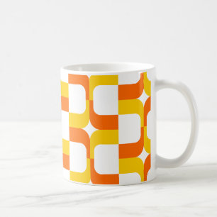 020614 - Amber and Orange on White Coffee Mug