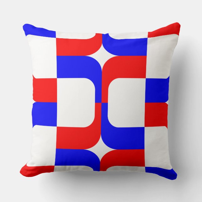 020614 - Red and Blue on White Cushion (Front)