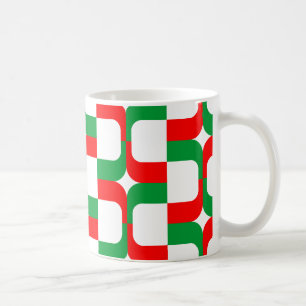 020614 - Red and Green on White Coffee Mug