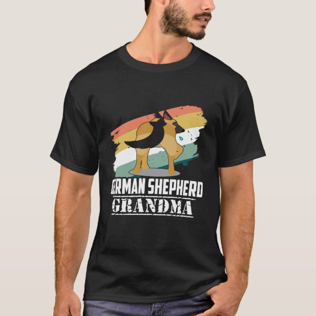 020 German Shepherd Grandma T-Shirt (Front)