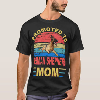 020 Promoted To German Shepherd Mum T-Shirt