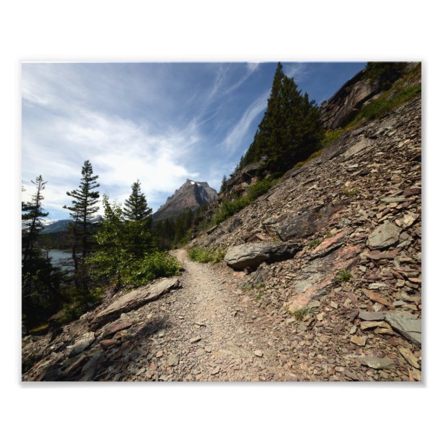 0239 8/12 Two Medicine Lake in Glacier Photo Print (Front)