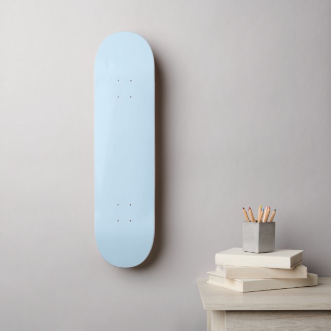 #026 Pale Blue Lily Colour Collection Skateboard (Wall Art)