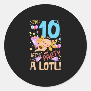02.Axolotls Design for a Axolotl Fan Classic Round Sticker