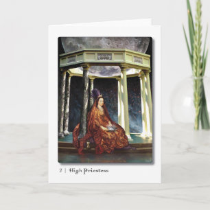02 High Priestess Tarot Greeting Card