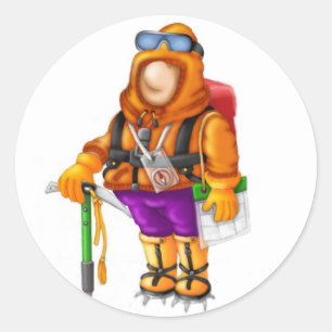 02 Mountaineer Classic Round Sticker