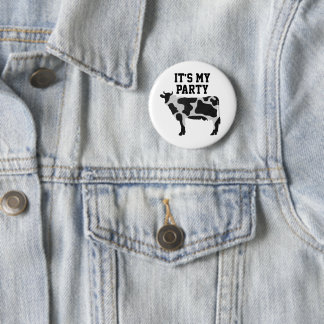 02of12 Birthday Custom Cow 6 Cm Round Badge