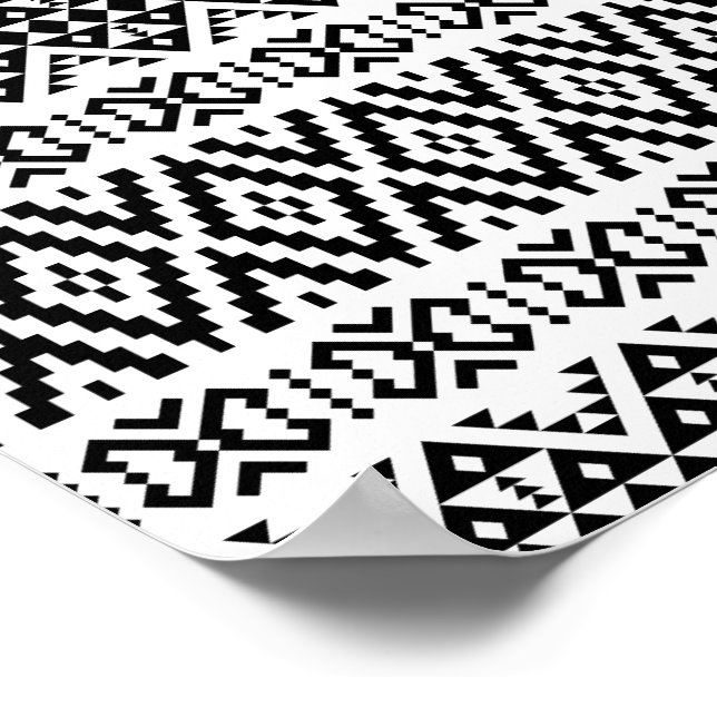 03012020 Tribal ethnic Pattern-01 Poster (Corner)