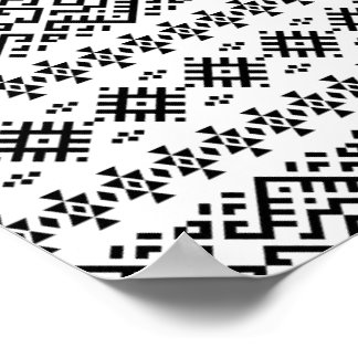 03012020 Tribal ethnic Pattern-05 Poster