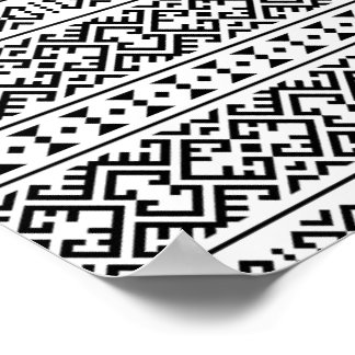 03012020 Tribal ethnic Pattern-08 Poster