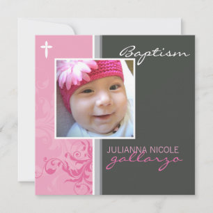 039 Celia :: Baptism Invite - posh 2SQ V1