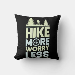 03.Hiking Hike More Worry Less Cushion