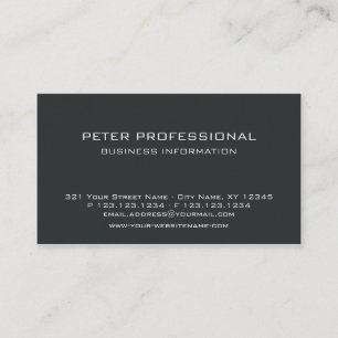 03 Modern Professional Business Card dark grey