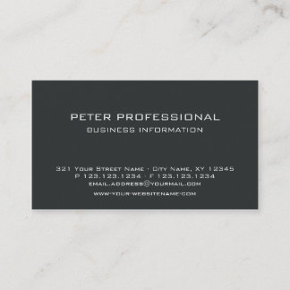03 Modern Professional Business Card dark grey
