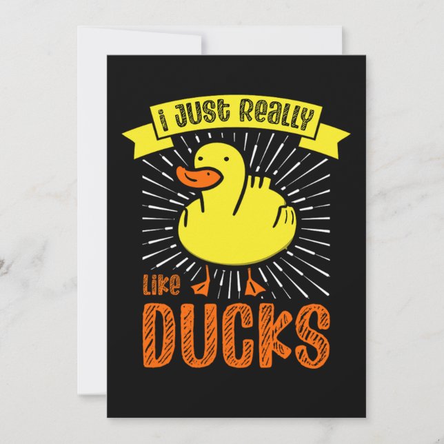 03.Rubber duck for a Duck Lovers Save The Date (Front)