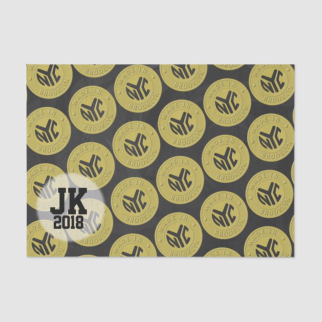 03of12 Classic Brooklyn New York Party Tissue Paper (Front)