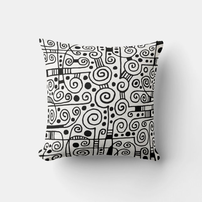 040512 - Black on White Cushion (Front)