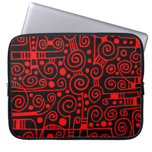 040512 - Red on Black.pdf Laptop Sleeve