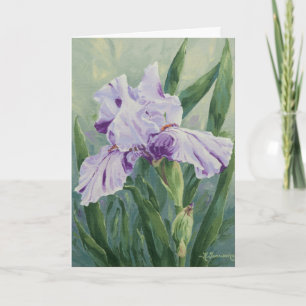 0440 Purple Streaked Iris Mother's Day Card