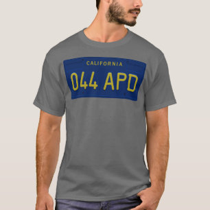 044 APD California license plate Lt T-Shirt