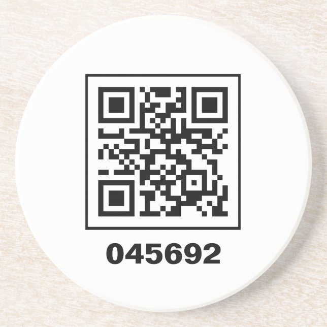 045692 secret QR coded message Coaster (Front)