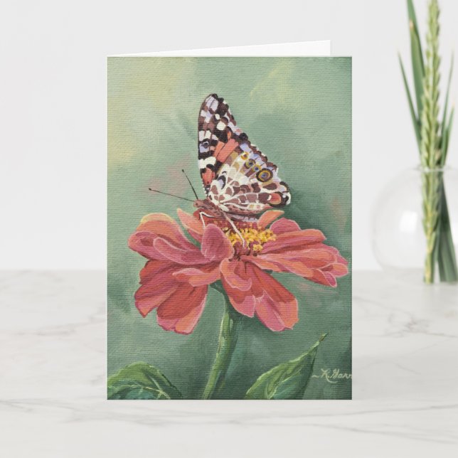0461 Painted Lady Butterfly Mother's Day Card (Front)