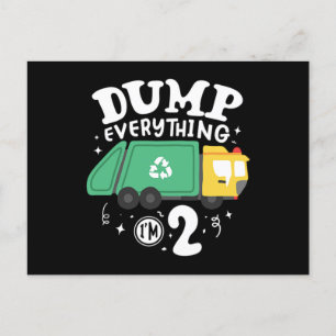 04.Garbage Truck for a Garbage Trucks Fan Invitation Postcard