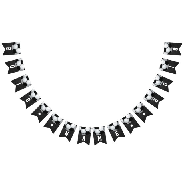 04of12 Soccer Ball Themed Party Bunting Bunting (All)