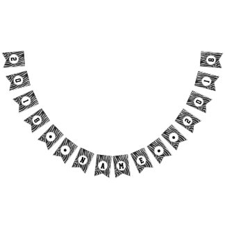 04of12 Zebra Themed Party Bunting Bunting