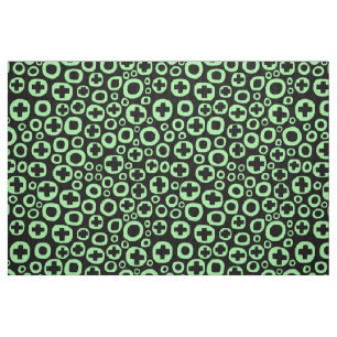 050215 - Mint Green on Black Fabric