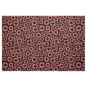 050215 - Tropical Pink on White Fabric
