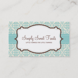 055-Amy :: business card -  funky damask v1