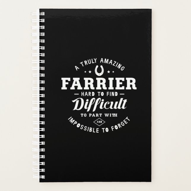 05.A Truly Amazing Farrier Hard To Find Difficult Planner (Front)
