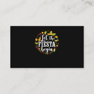 05.Cinco De Mayo Let The Fiesta Begin Margarita Co Business Card