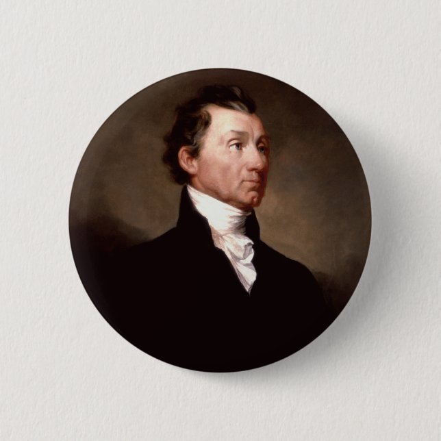 05 James Monroe 6 Cm Round Badge (Front)