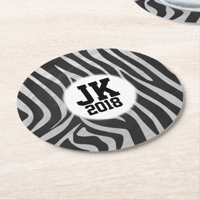 05of12 Custom Zebra Party Coasters (Angled)