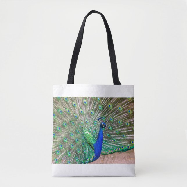 0601-Peacock Tote Bag (Front)