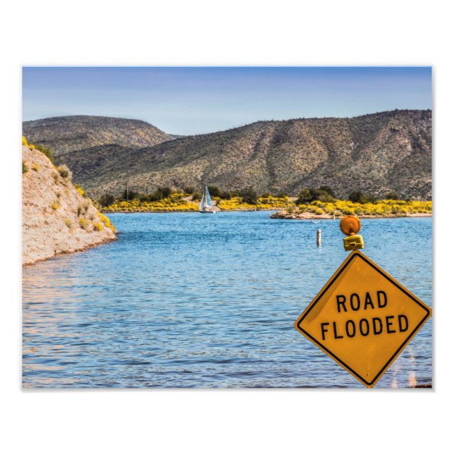 0629-Flooded Road with Sign (Front)