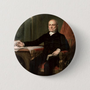 06 John Quincy Adams 6 Cm Round Badge