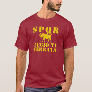06 Julius Caesar's 6th Ironclad Legion - Rome Bull T-Shirt
