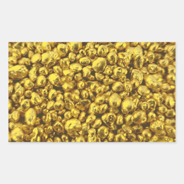 072025 Gold Shot   Rectangular Sticker (Front)